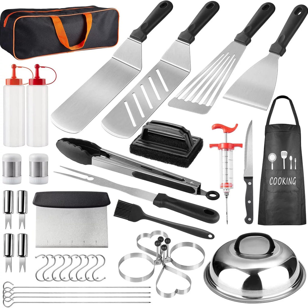 38-Pieces Stainless Steel BBQ Grilling Tool Set D797
