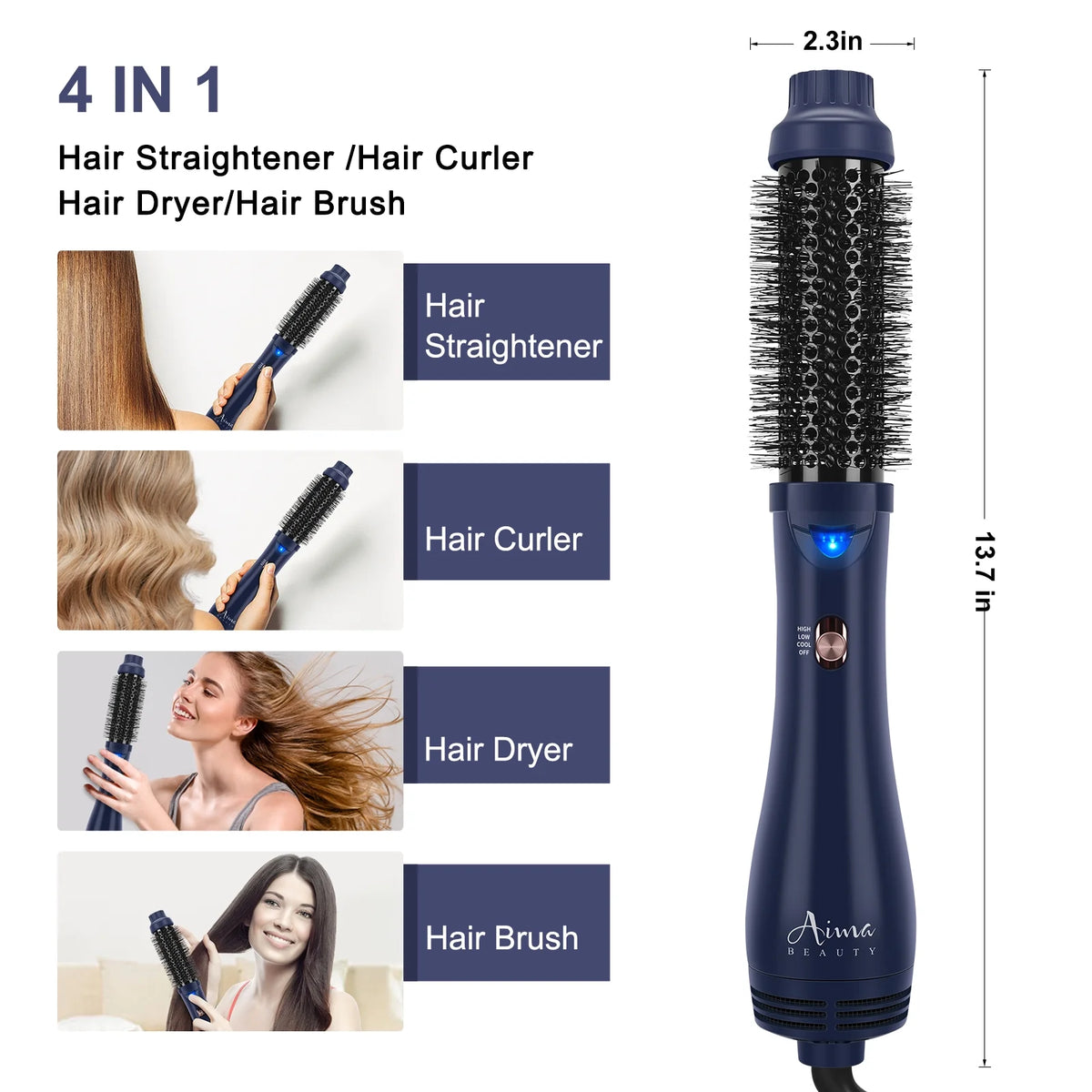1 3/4" Round Hot Air Brush L782000