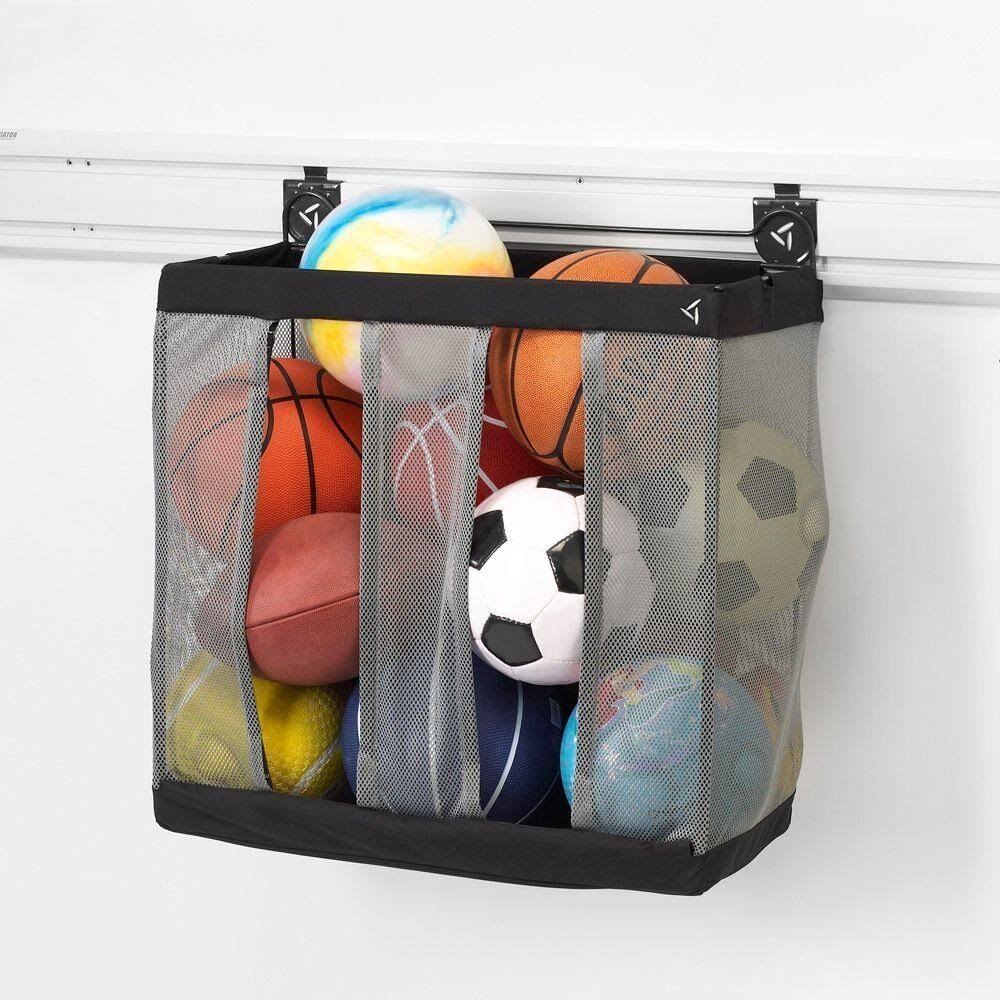 Ball Caddy Garage Storage Bin Tote Mesh Basket F2710