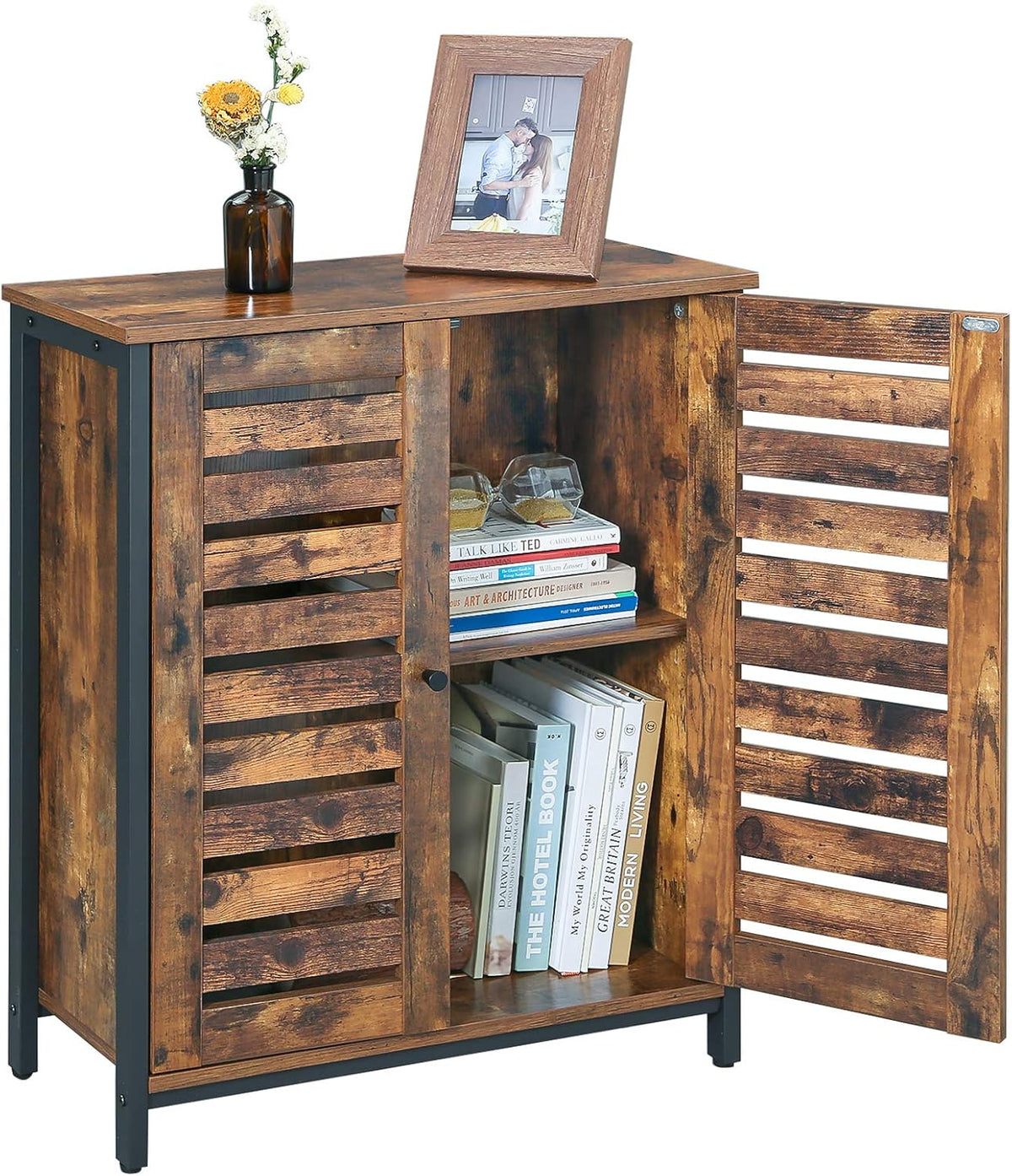 Rustic Brown Storage Cabinet V764
