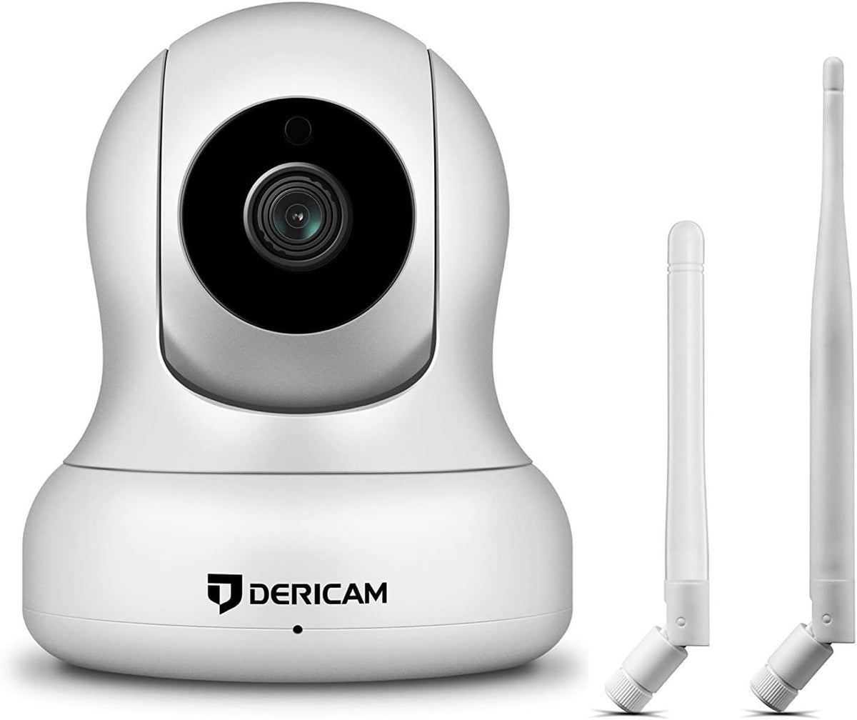 White 1080P Full HD Home Security Camera Pan/Tilt Night Vision Pack of 2 Y233