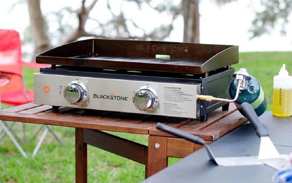2-Burner 22'' Tabletop Griddle with Stainless Steel Front U7480