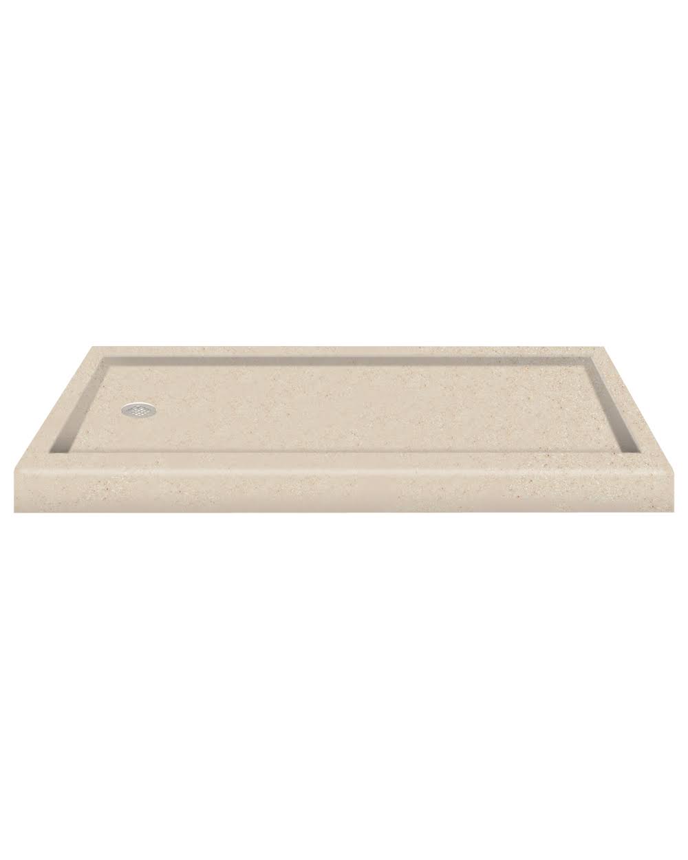 Solid Surface 60-in x 32-in Shower Base with Left Drain L572284