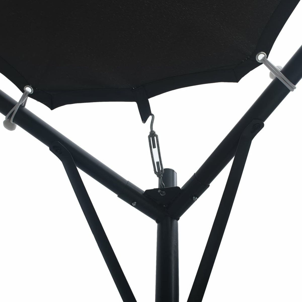 Steel Frame Garden Canopy Tent Sun Shelter 9.8ft x 9.8ft x 8.5ft Z892