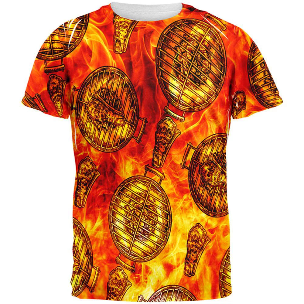 Steak Pattern Mens T Shirt 2XL K3447
