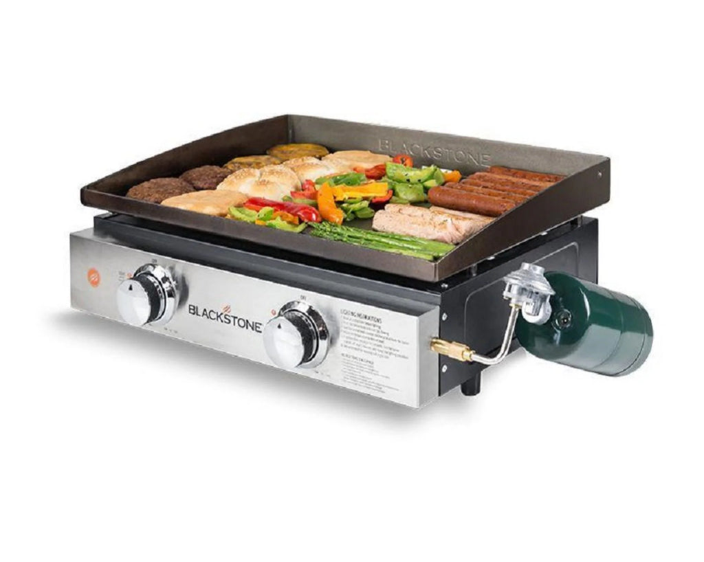 2-Burner 22'' Tabletop Griddle with Stainless Steel Front U7480
